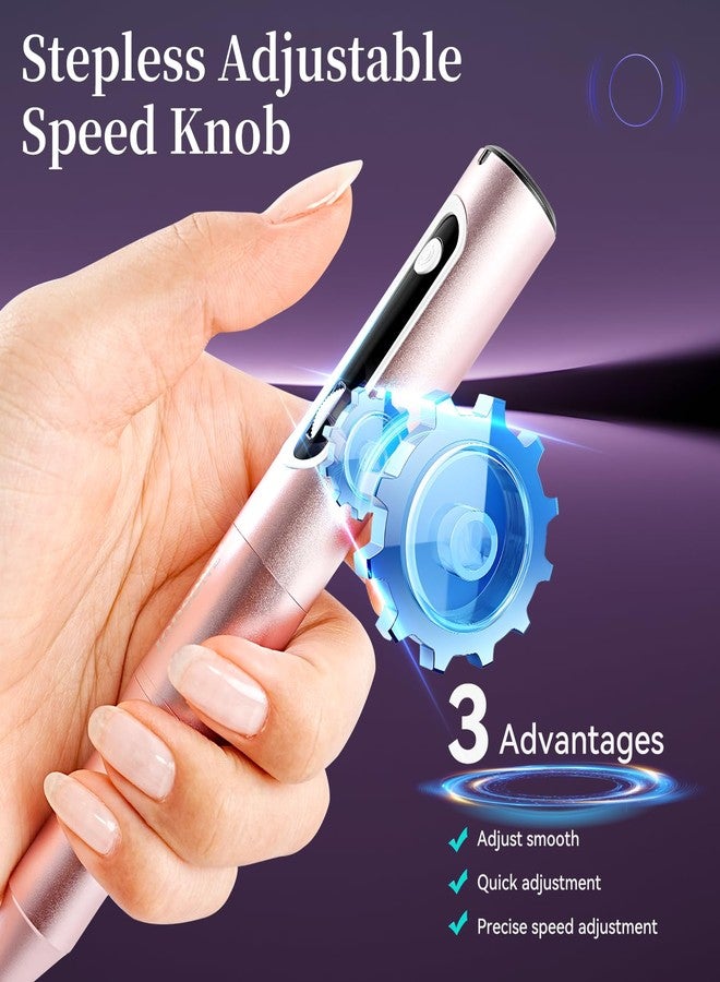 JODSONE Professional Nail Drill 30000 RPM Low Noise with Speed Control Slide Button and 6 Replacement Drill Bits ,Manicure Pedicure Tools for Home Salon Use - Image 2